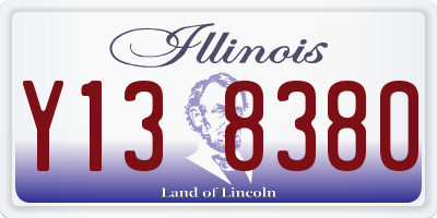 IL license plate Y138380
