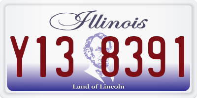 IL license plate Y138391