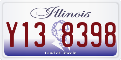 IL license plate Y138398
