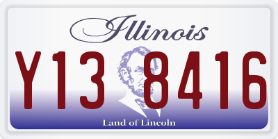 IL license plate Y138416