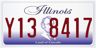 IL license plate Y138417