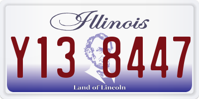 IL license plate Y138447