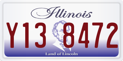 IL license plate Y138472