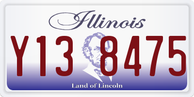 IL license plate Y138475