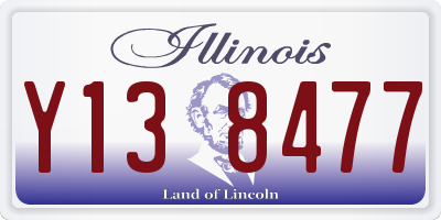 IL license plate Y138477