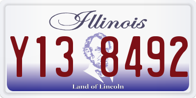 IL license plate Y138492
