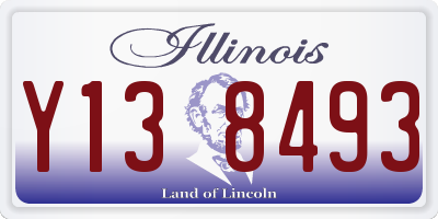 IL license plate Y138493