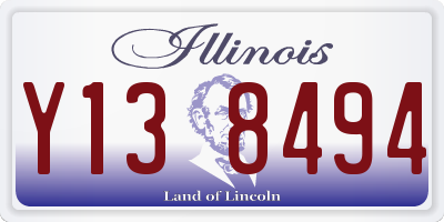 IL license plate Y138494