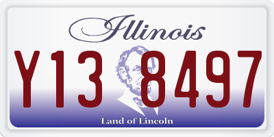 IL license plate Y138497