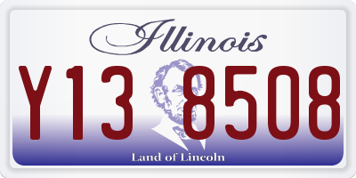 IL license plate Y138508