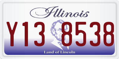 IL license plate Y138538