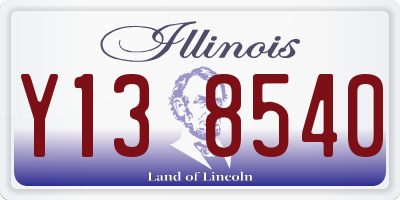 IL license plate Y138540