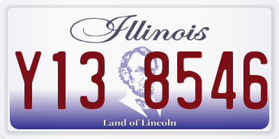IL license plate Y138546