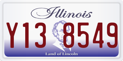 IL license plate Y138549