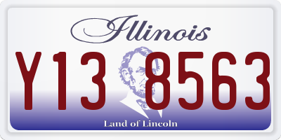 IL license plate Y138563