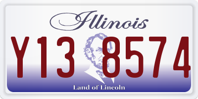IL license plate Y138574