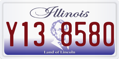 IL license plate Y138580