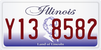 IL license plate Y138582