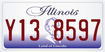 IL license plate Y138597