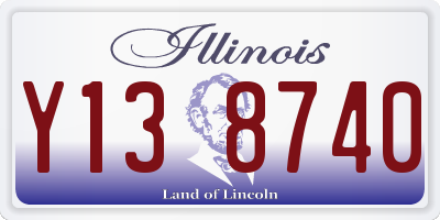 IL license plate Y138740