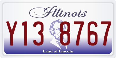 IL license plate Y138767