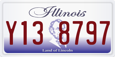 IL license plate Y138797