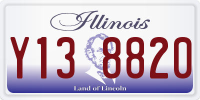 IL license plate Y138820