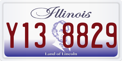 IL license plate Y138829