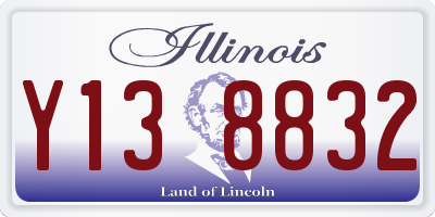 IL license plate Y138832
