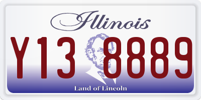 IL license plate Y138889