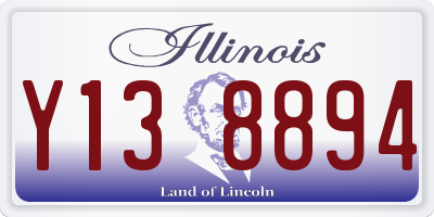 IL license plate Y138894