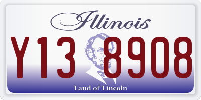 IL license plate Y138908