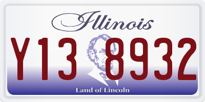 IL license plate Y138932
