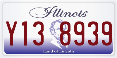 IL license plate Y138939