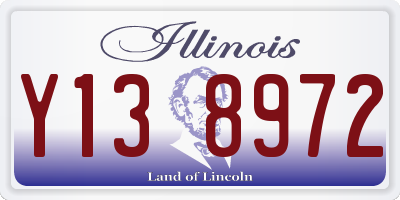 IL license plate Y138972