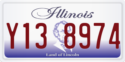IL license plate Y138974