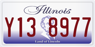 IL license plate Y138977