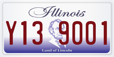 IL license plate Y139001