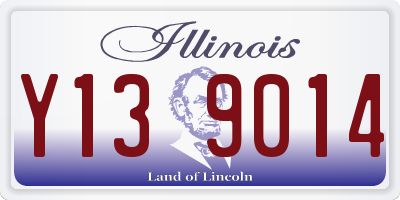 IL license plate Y139014