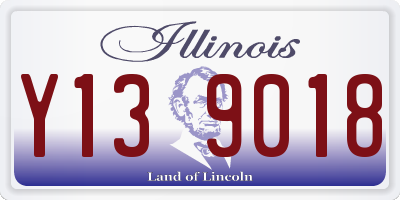 IL license plate Y139018