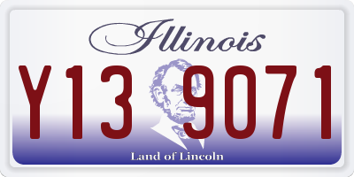 IL license plate Y139071