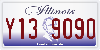 IL license plate Y139090