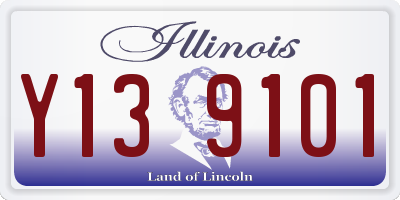 IL license plate Y139101