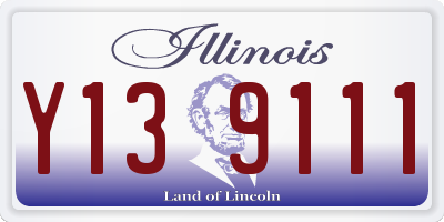 IL license plate Y139111
