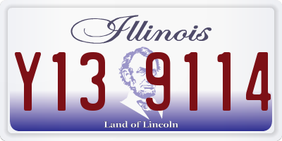IL license plate Y139114