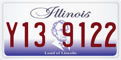 IL license plate Y139122