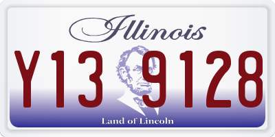 IL license plate Y139128
