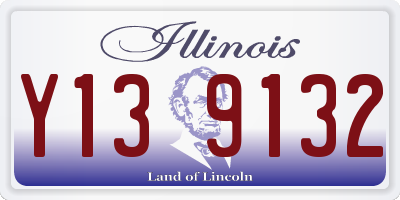 IL license plate Y139132
