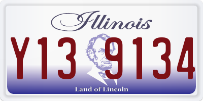 IL license plate Y139134