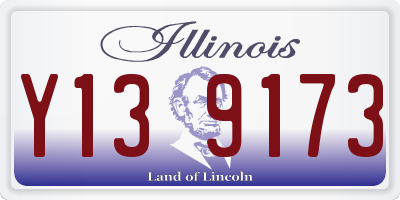 IL license plate Y139173